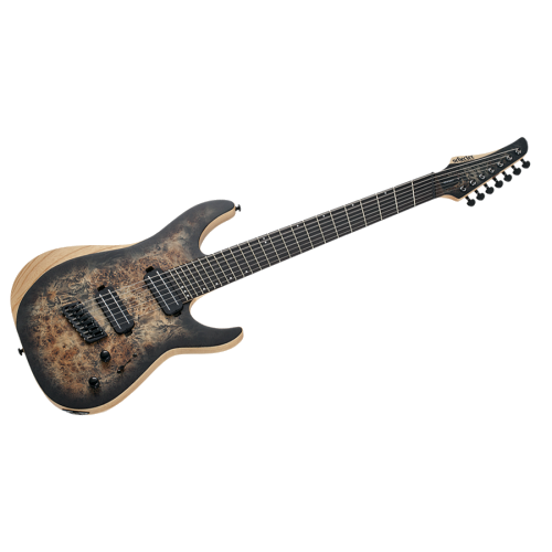 Schecter Reaper 7 Electric Guitar, Charcoal Burst