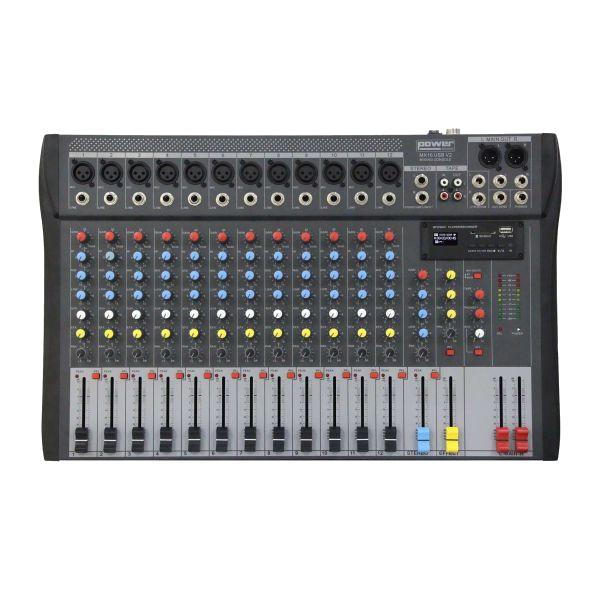 Power Acoustics MX16 USB V2 USB Mixer