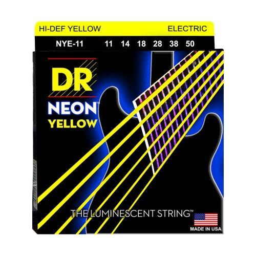 DR Hi-Def Neon Yellow Electric Guitar Strings Heavy 11-50