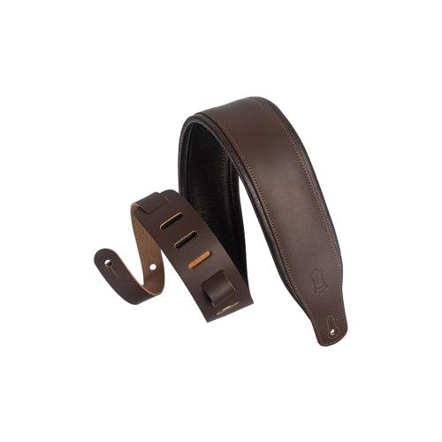 Levy's Padded Leather Strap with Comfort Edge Dark Brown