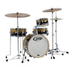 PDP by DW Shellset New Yorker Daru Jones Signature Yellow to Black Sparkle Fade